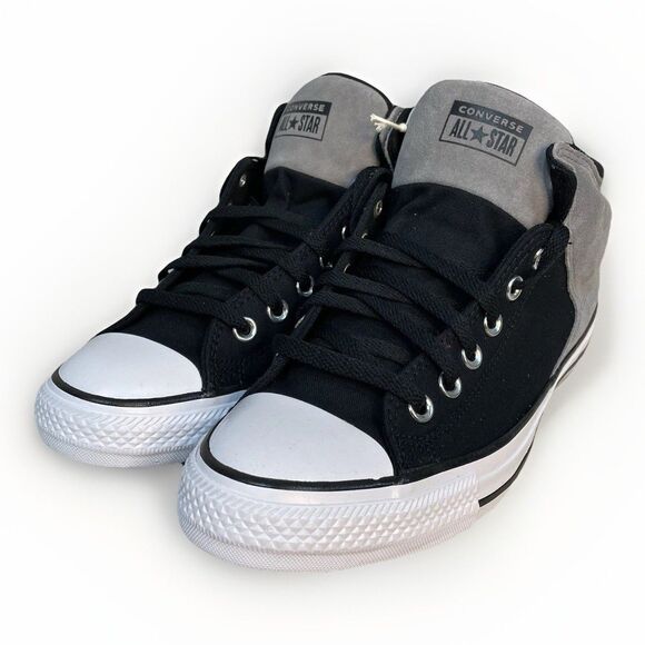 Converse Chuck Taylor CTAS High Street Mid Men 13 Shoes Grey Black Sneaker New - Picture 5 of 10